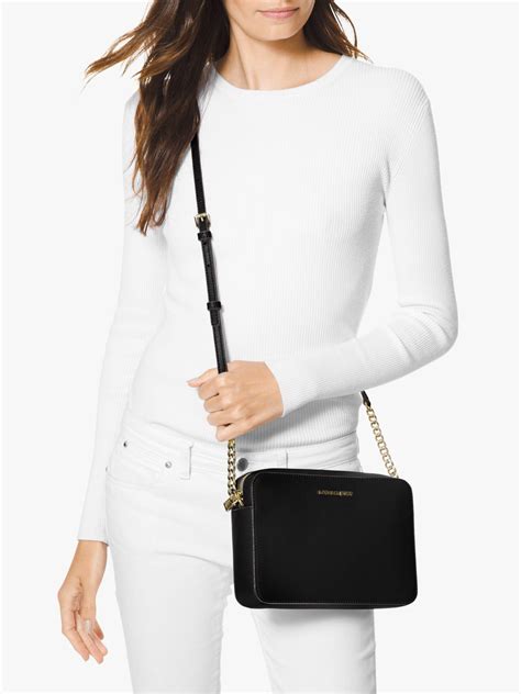 michael michael kors jet set travel saffiano crossbody bag|Michael Kors Crossbody bag.